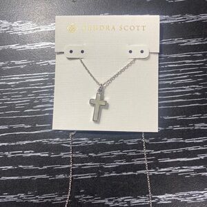 Kendra Scott Silver Cross Necklace